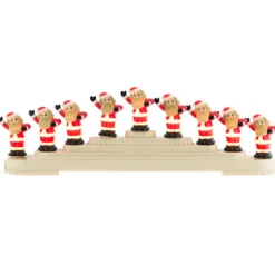 Clearance The Jolly Christmas Shop Shiny Brite Holiday Splendor Santa Bubble Light Candolier 4027594