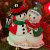 Online The Jolly Christmas Shop Snowman Family Of 2 Personalized Christmas Ornament OR2255-2