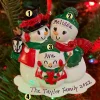 Hot The Jolly Christmas Shop Snowman Family Of 3 Personalized Christmas Ornament OR2255-3