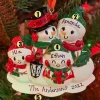 Hot The Jolly Christmas Shop Snowman Family Of 4 Personalized Christmas Ornament OR2255-4
