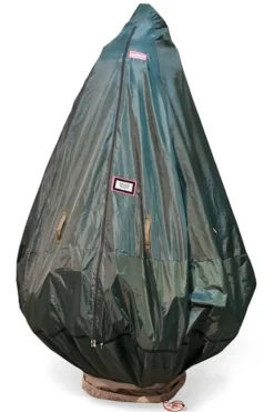 The Jolly Christmas Shop Tree Keeper 9' Pro Decorated Christmas Tree Storage Bag With Rolling Stand TK-10104