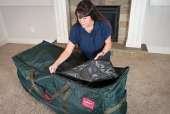 Hot The Jolly Christmas Shop Treekeeper Drop Stand 9' Christmas Tree Storage Duffel TK-10709-RS