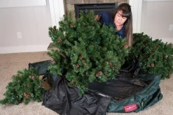 Hot The Jolly Christmas Shop Treekeeper Drop Stand 9' Christmas Tree Storage Duffel TK-10709-RS