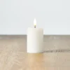 New The Jolly Christmas Shop Uyuni 4" Flicker Flame White Votive Battery Candle 4034518