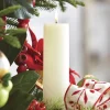 Sale The Jolly Christmas Shop Uyuni 2.25" X 9.75" Ivory Flat Top Flicker Flame Pillar Candle 4034509