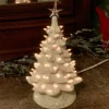 Best The Jolly Christmas Shop White Ceramic Lighted Christmas Tree 12"