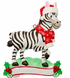 Online The Jolly Christmas Shop Zebra Personalized Christmas Ornament OR1850-Z
